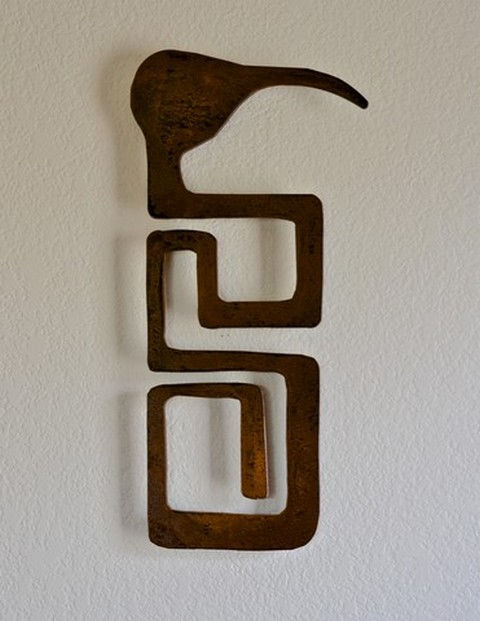 Click to view detail for BB-056 Serpentine Bird 18x9 $160